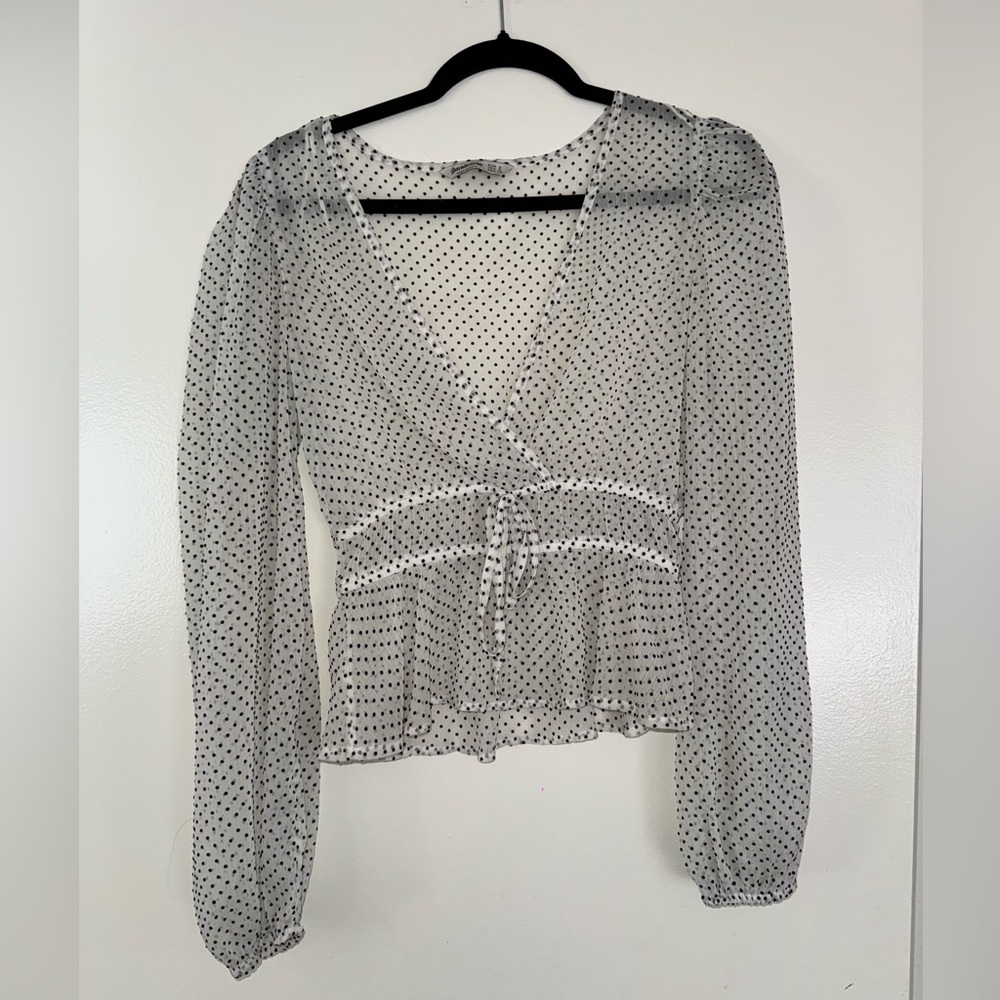 Stradivarius Polka Dot Blouse